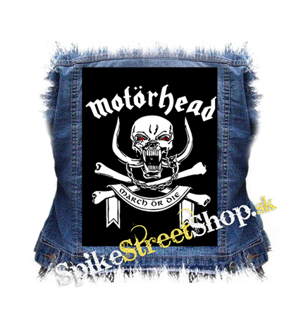 MOTORHEAD - March Or Die White - chrbtová nášivka