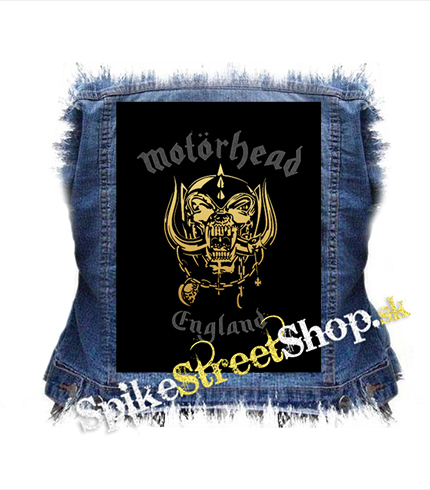 MOTORHEAD - Silver Gold England - chrbtová nášivka