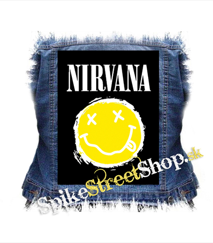 NIRVANA - Yellow Black Smile - chrbtová nášivka