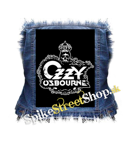 OZZY OSBOURNE - Logo Crowned Skull - chrbtová nášivka
