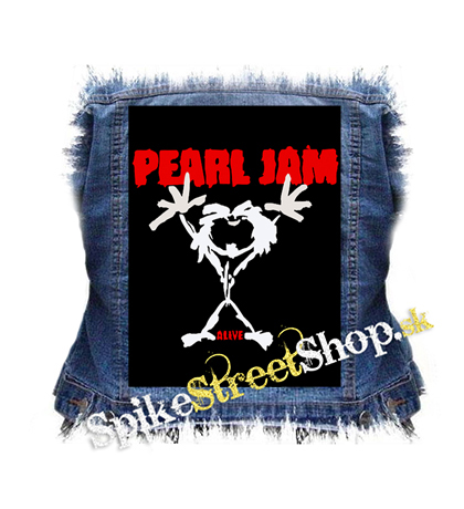 PEARL JAM - Alive Red Black - chrbtová nášivka
