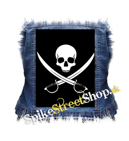 PIRATE SKULL - chrbtová nášivka