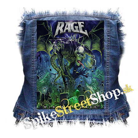 RAGE - Wings of Rage - chrbtová nášivka