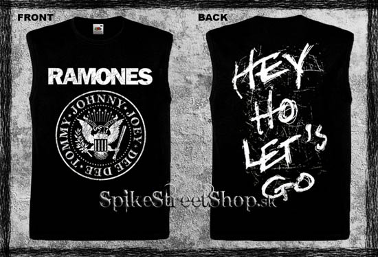 RAMONES - Logo - čierne pánske tričko bez rukávov