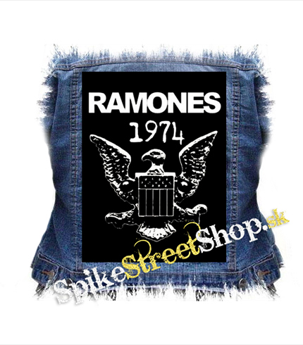 RAMONES - 1974 - chrbtová nášivka