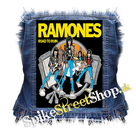 RAMONES - Road To Ruin - chrbtová nášivka