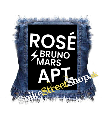 ROSÉ & BRUNO MARS - APT - Motive 1 - chrbtová nášivka