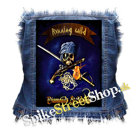 RUNNING WILD - Diamonds & Pearls - chrbtová nášivka