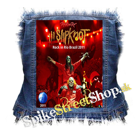 SLIPKNOT - Rock in Rio Brazil 2011 - chrbtová nášivka
