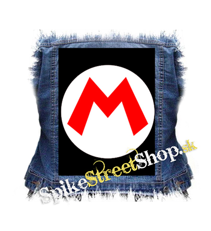 SUPER MARIO - Red Logo Crest - chrbtová nášivka