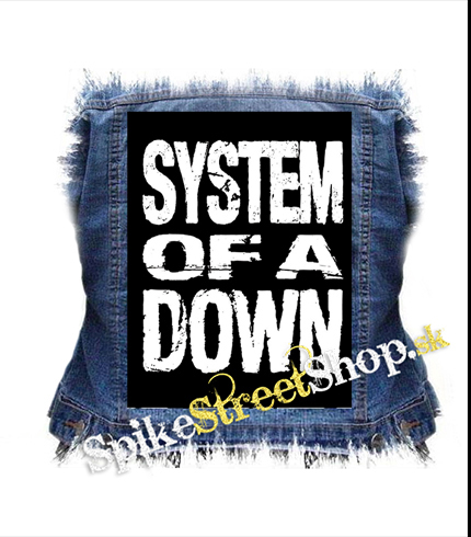 SYSTEM OF A DOWN - Logo - chrbtová nášivka