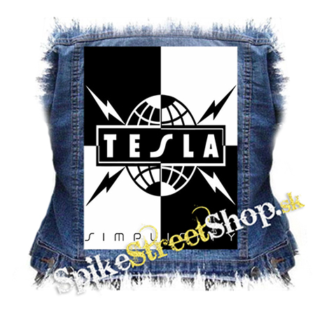 TESLA - Simplicity - chrbtová nášivka