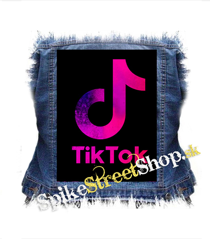 TIK TOK - Logo Rainbow - chrbtová nášivka