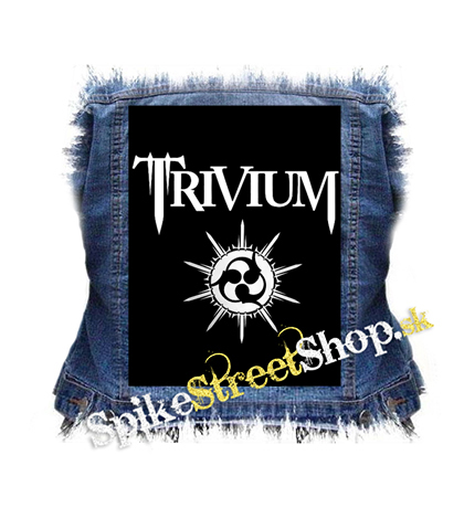 TRIVIUM - White Logo - chrbtová nášivka