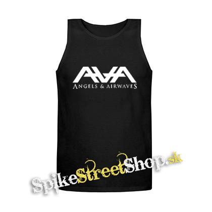 ANGELS AND AIRWAVES - Logo - Mens Vest Tank Top - čierne tielko