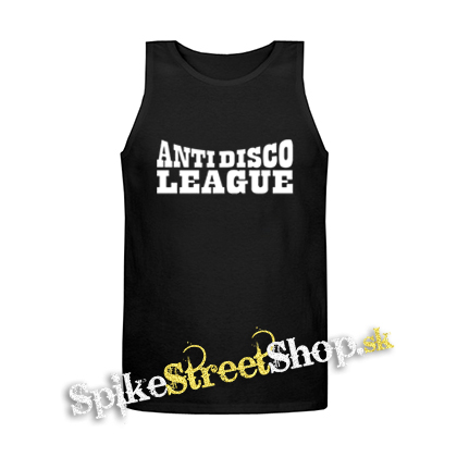 ANTI DISCO LEAGUE - Logo - Mens Vest Tank Top - čierne tielko