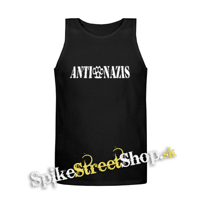 ANTI NAZIS - Mens Vest Tank Top - čierne tielko