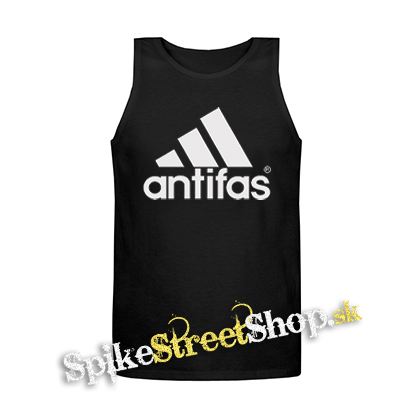ANTIFAS - Mens Vest Tank Top - čierne tielko