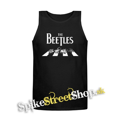 BEETLES - Mens Vest Tank Top - čierne tielko