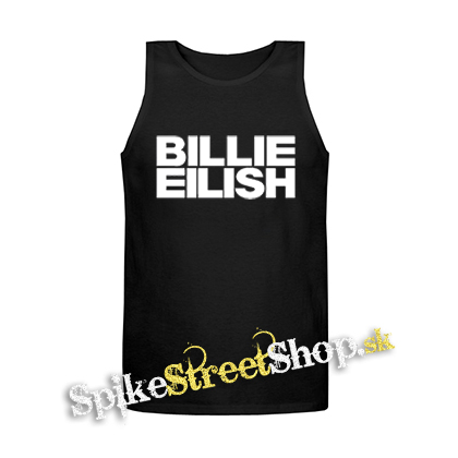 BILLIE EILISH - Logo Bold - Mens Vest Tank Top - čierne tielko
