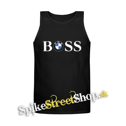 BMW - Mens Vest Tank Top - čierne tielko