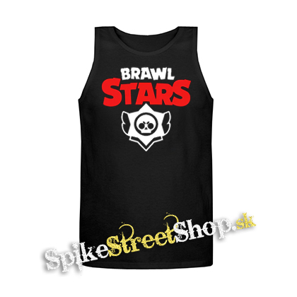 BRAWL STARS - Logo - Mens Vest Tank Top - čierne tielko