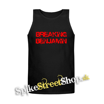 BREAKING BENJAMIN - Red Logo Motive 2 - Mens Vest Tank Top - čierne tielko