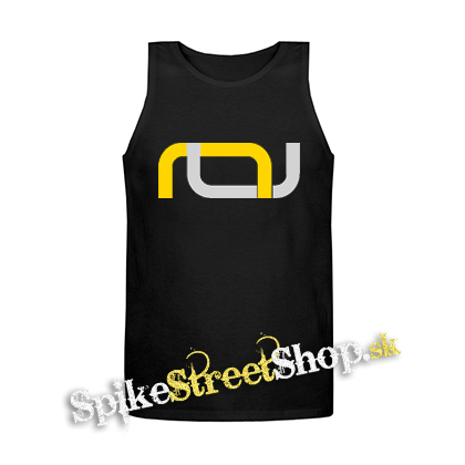 CALISTATIC - Yellow Logo Symbol - Mens Vest Tank Top - čierne tielko