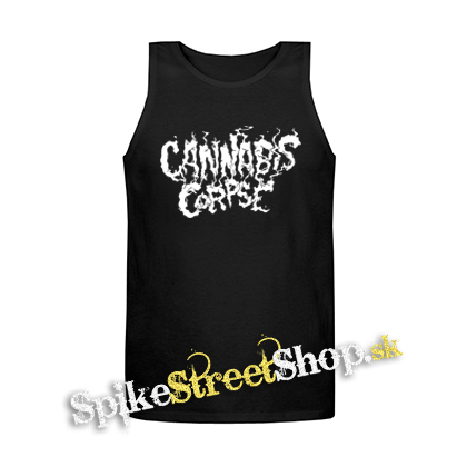CANNABIS CORPSE - Logo - Mens Vest Tank Top - čierne tielko