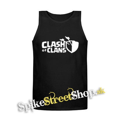 CLASH OF CLANS - Logo - Mens Vest Tank Top - čierne tielko