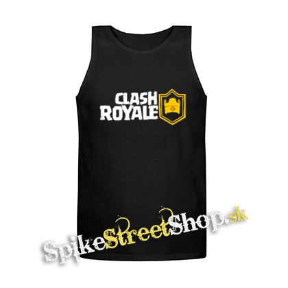 CLASH ROYALE - Logo - Mens Vest Tank Top - čierne tielko