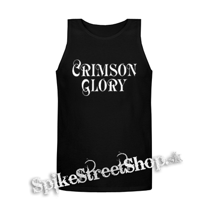 CRIMSON GLORY - Logo - Mens Vest Tank Top - čierne tielko