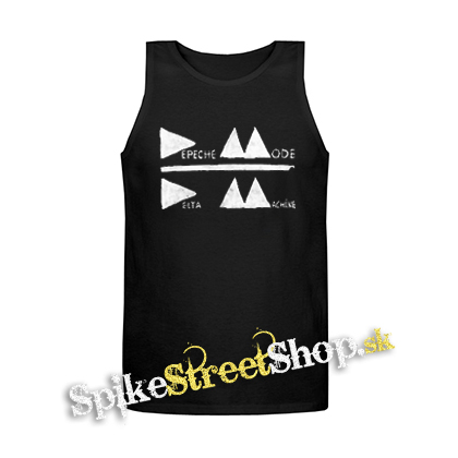 DEPECHE MODE - Delta Machine Logo invert - Mens Vest Tank Top - čierne tielko