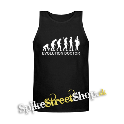 DOCTOR EVOLUTION - Mens Vest Tank Top - čierne tielko