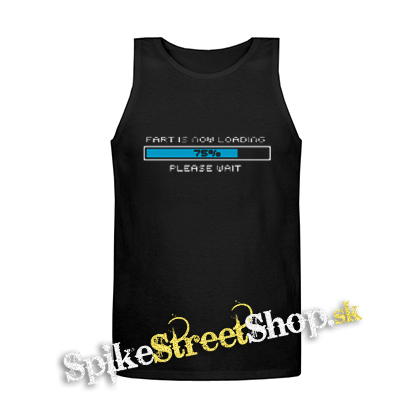 FART IS LOADING - Mens Vest Tank Top - čierne tielko