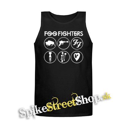 FOO FIGHTERS - Album Collection - Mens Vest Tank Top - čierne tielko