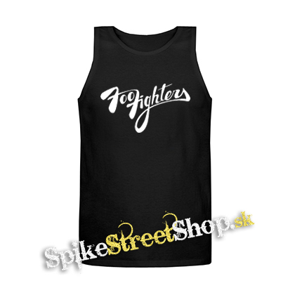 FOO FIGHTERS - Logo Name - Mens Vest Tank Top - čierne tielko