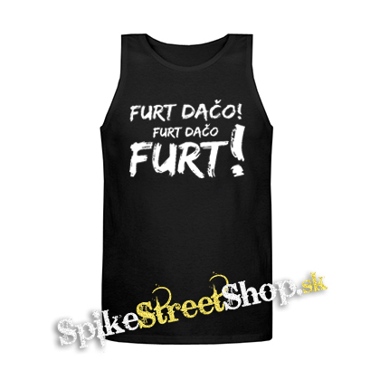 FURT DAČO - Mens Vest Tank Top - čierne tielko