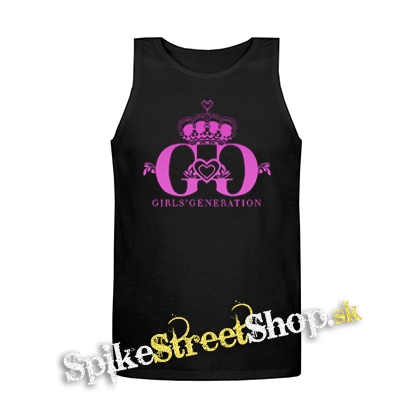 GIRLS´ GENERATION - Pink Logo - Mens Vest Tank Top - čierne tielko