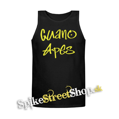 GUANO APES - Logo Yellow - Mens Vest Tank Top - čierne tielko