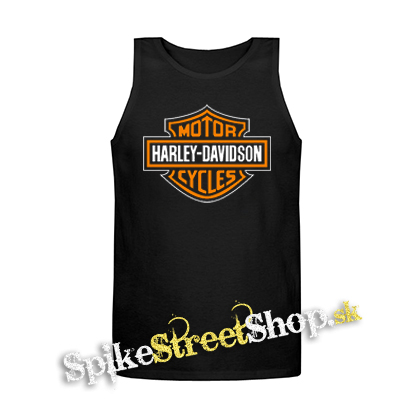 HARLEY-DAVIDSON MOTORCYCLES - Mens Vest Tank Top - čierne tielko