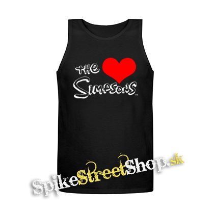 I LOVE THE SIMPSONS - Mens Vest Tank Top - čierne tielko
