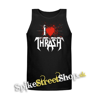 I LOVE THRASH - Mens Vest Tank Top - čierne tielko
