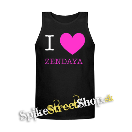 I LOVE ZENDAYA - Mens Vest Tank Top - čierne tielko