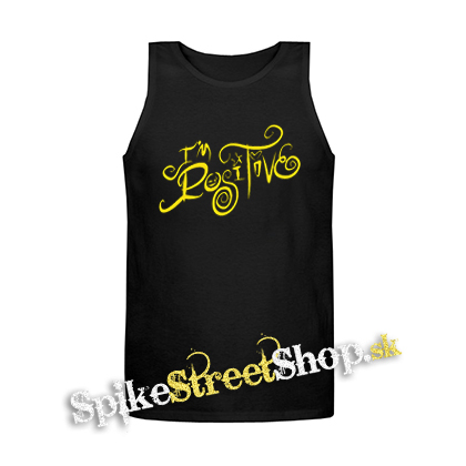 I'M POSITIVE - Mens Vest Tank Top - čierne tielko