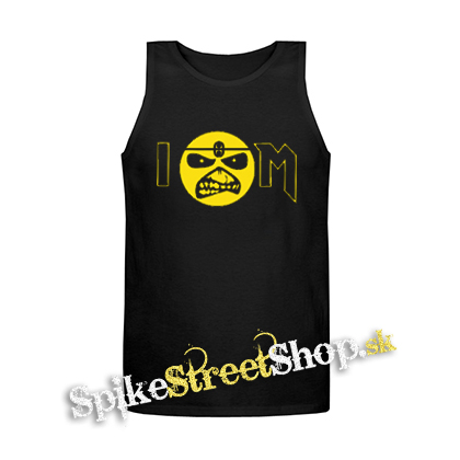 IRON MAIDEN - I Love Iron Maiden Yellow Eddie - Mens Vest Tank Top - čierne tielko