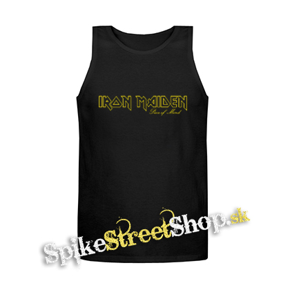 IRON MAIDEN - Piece Of Mind Logo - Mens Vest Tank Top - čierne tielko