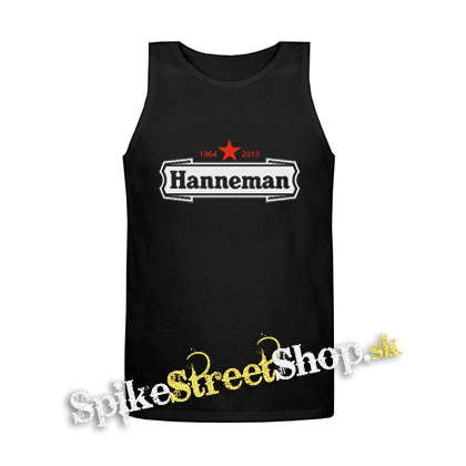 JEFF HANNEMAN - Logo - Mens Vest Tank Top - čierne tielko