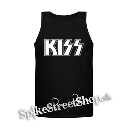 KISS - Logo - Mens Vest Tank Top - čierne tielko