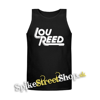 LOU REED - Logo - Mens Vest Tank Top - čierne tielko